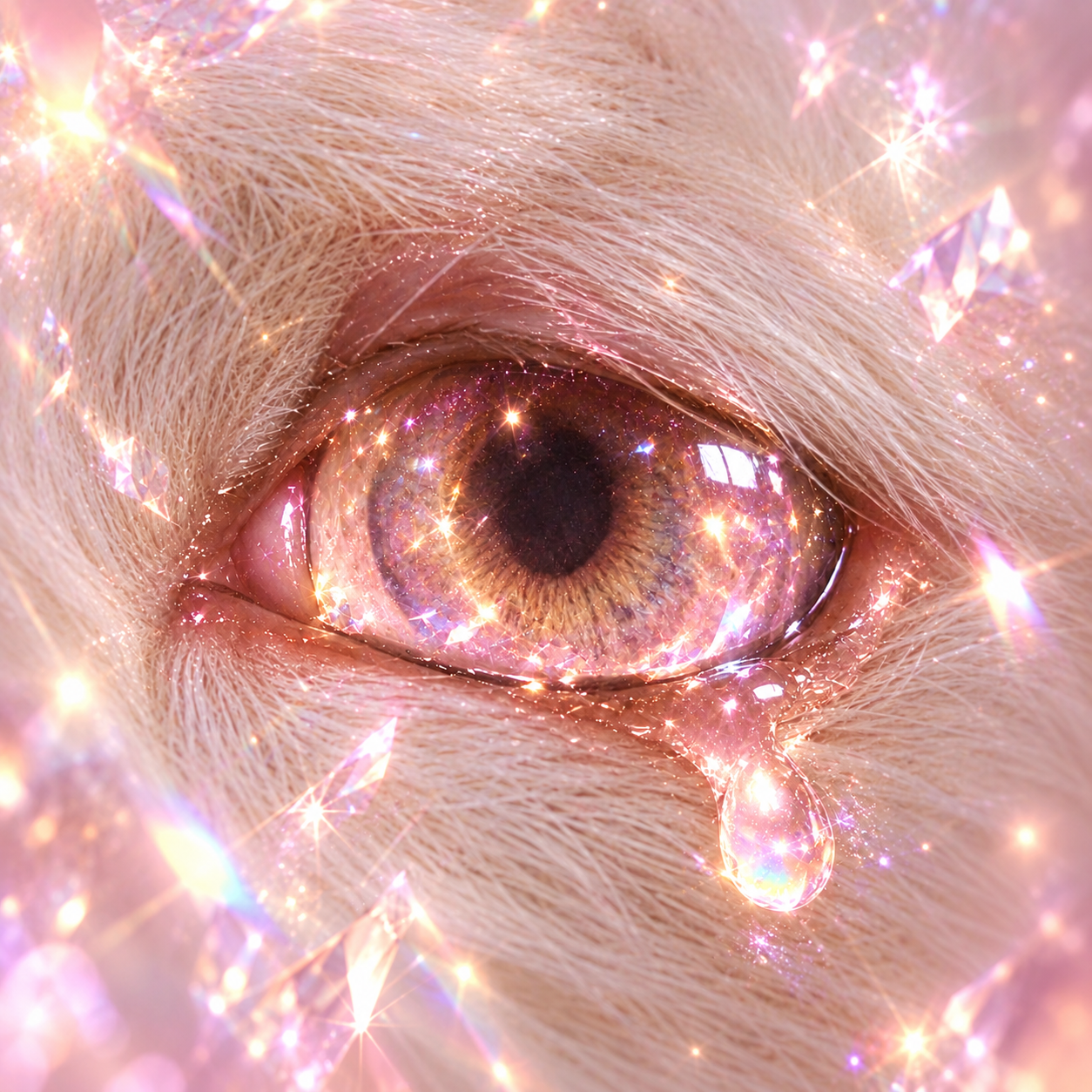Warm crystal eye